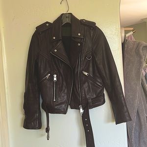 AllSaints Balfern leather jacket size 2